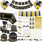 Suprimentos de festa Deekin Happy New Year's Eve 2024 (352 unidades)