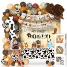 Suprimentos de festa Janinus Western Cowboy 1st Birthday Boy