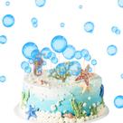 Suprimentos de festa Lotus Mann Flat Bubble Cupcake Toppers Suprimentos de festa Lotus Mann Flat Bubble Cupcake Toppers