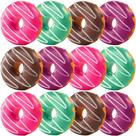 Suprimentos de festa Squishy Donut Bedwina, pacote com 12, 8 cm, Slow Rising