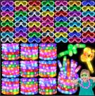 Suprimentos de festa UZLU Glow in the Dark 44 unidades com 20 óculos LED