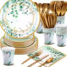 Suprimentos de festa Ziliny Tea Party Set 350 unidades para 50 convidados
