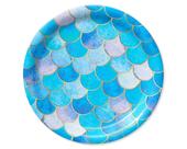 Suprimentos para festas American Greetings Mermaid Dinner Plates x36 Suprimentos para festas American Greetings Mermaid Dinner Plates x36