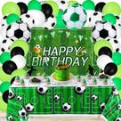 Suprimentos para festas, aniversário com tema de futebol infantil, 12 unidades