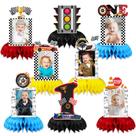 Suprimentos para festas, carros de corrida, decorações de primeiro aniversário, QICI Boys