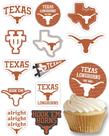 Suprimentos para festas Cupcake Topper Texas Longhorns (24 peças)