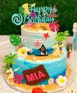 Suprimentos para festas de aniversário de Cake Topper JeVenis Moana