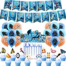 Suprimentos para festas Diving Underwater World com banner e cobertura de bolo