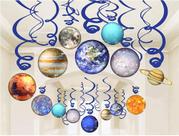 Suprimentos para festas HADEEONG Solar System Space 30 unidades penduradas