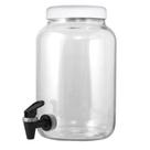 Suqueira Barrica Vidro 3,2 litros Branco com Torneira Cromo