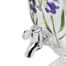 Suqueira com Pé e Tampa Lavanda Hand Painting 4,5L Cristal