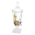 Suqueira com Pé e Tampa Palm Tree Handpaint 2L Cristal - Wolff