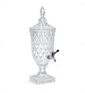 Suqueira De Vidro 2 Litros Diamante Cristal Torneira Luxo Transparente