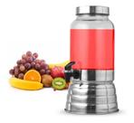 Suqueira De Vidro Com Torneira Suporte Dispenser 3 Litros