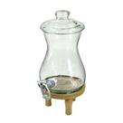 Suqueira Dispenser de bebida com base de madeira 2.5 litros