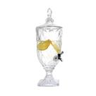 Suqueira dispenserccristal 3 lts de vidro bebidas casamento