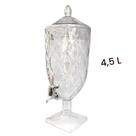 Suqueira Jarra Diamond Suco Agua 4,5 Litros Acrílico Crystal