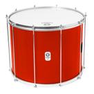 Surdo timbra 18x40cm vermelho c/aro cromado pele leitosa 10af