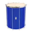 Surdo timbra 18x55cm azul escuro c/aro cromado pele animal 10af