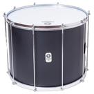 Surdo timbra 20x40 preto fosco aro cromado pele leitoso e napa inv