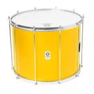 Surdo timbra 20x40cm amarelo c/cromado pele leitoso e napa inv 10af Surdo timbra 20x40cm amarelo c/cromado pele leitoso e napa inv 10af