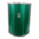 Surdo timbra 20x60cm verde c/aro cromado pele animal 10af