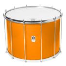 Surdo timbra 22x40cm laranja c/aro cromado pele leitosa e napa inv 12af