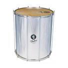 Surdo timbra samba 20x60 aluminio c/aro cromado pele animal