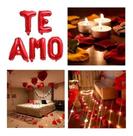 Surpresa Romântica 300 Pétalas 10 Velas 10 Balão + Te Amo Surpresa Romântica 300 Pétalas 10 Velas 10 Balão + Te Amo