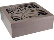 SURYA CAIXA ORGANIZADORA 7x20x20cm MDF MARROM SURYA CAIXA ORGANIZADORA 7x20x20cm MDF MARROM