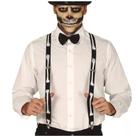 Suspensório Ajustável com Estampa de Esqueleto - Halloween