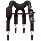 Suspensórios de cinto de ferramentas UMYLOV para homens, ajustáveis, acolchoados, marrons Suspensórios de cinto de ferramentas UMYLOV para homens, ajustáveis, acolchoados, marrons