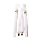 Suspensórios de lantejoulas Dress Up America White, tamanho único, serve para a maioria