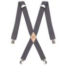 Suspensórios Dickies 3,2 cm Clip Sólido Carvão Tamanho Estendido