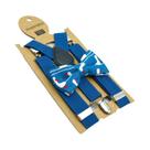 Suspensórios Infantis Ajustáveis com Costas em Y - Preto, Vermelho e Azul Suspensórios Infantis Ajustáveis com Costas em Y - Preto, Vermelho e Azul