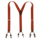 Suspensórios LEHOMU para homens Y-Back ajustáveis com 3,5 cm de largura, laranja