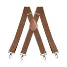 Suspensórios Masculinos Reforçados Ajustáveis Elásticos Vintage 35cm Em X Com 4 Ganchos De Pressão