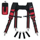 Suspensórios para cinto de ferramentas MELOTOUGH Padded Construction Work Red Suspensórios para cinto de ferramentas MELOTOUGH Padded Construction Work Red