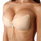 Sutiã Adesivo Invisível Levanta Seio PUSH UP Silicone BEGE -P