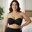 Sutiã Bustiê Tomara Q. Caia Base Cruzada Reforçado Plus Size