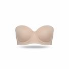 SUTIÃ BUSTIÊ TOMARA Q.CAIA PLUS SIZE REFORÇADO LATERAL DUPLA Tamanho:50/52Cor:Bege