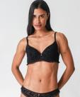 Sutiã Com Base E Com Bojo Estampado Marisa Preto
