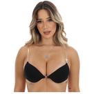 Sutiã Com Bojo Preto Fristyle Alça Transparente Removível