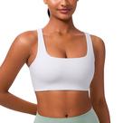 Sutiã CRZ YOGA Butterlift com Dupla Camada, Costas em V, Sem Arco, Branco, Tamanho S