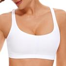 Sutiã CRZ YOGA Feminino Suporte Leve com Tiras Branco XL Sutiã CRZ YOGA Feminino Suporte Leve com Tiras Branco XL