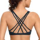 Sutiã CRZ YOGA Strappy Decote V Sem Aro com Bojo Grande Marinho Sutiã CRZ YOGA Strappy Decote V Sem Aro com Bojo Grande Marinho