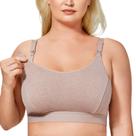 Sutiã de Amamentação Esportivo Gratlin Plus Size Maternidade 3XL Cinza Cameo