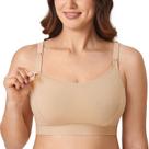 Sutiã de Amamentação Esportivo Gratlin Plus Size Taupe Tan G