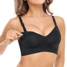 Sutiã de amamentação Momcozy Seamless Ultra Comfort para mulheres preto
