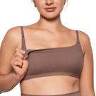 Sutiã de amamentação sem aro INLYRIC Inbarely Soft marrom e roxo, tamanho grande Sutiã de amamentação sem aro INLYRIC Inbarely Soft marrom e roxo, tamanho grande